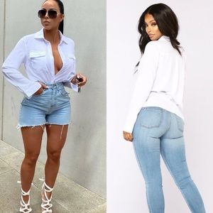 NWT fashion nova you better work shirt white sz.XL womens